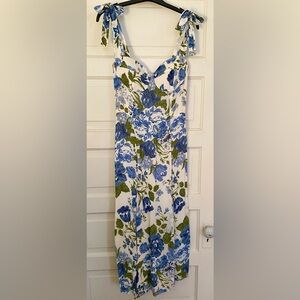 Reformation Nadira Floral-print midi dress (size 4)